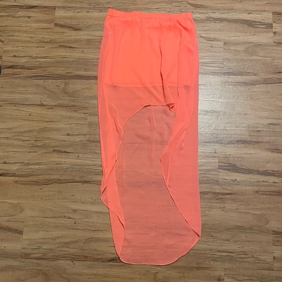 Dresses & Skirts - Express Women’s High Low Coral Pink Skirt